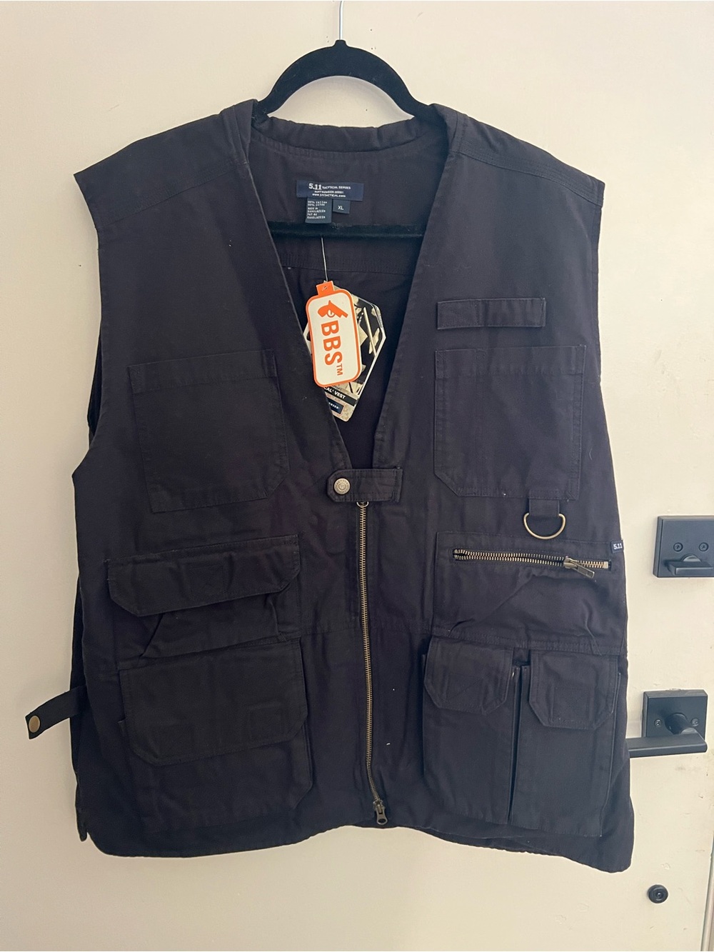5.11 Tactical Black Tactical Utility Vest with Multiple Pockets